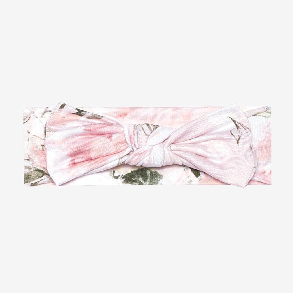 Vintage Pink Rose Headwrap