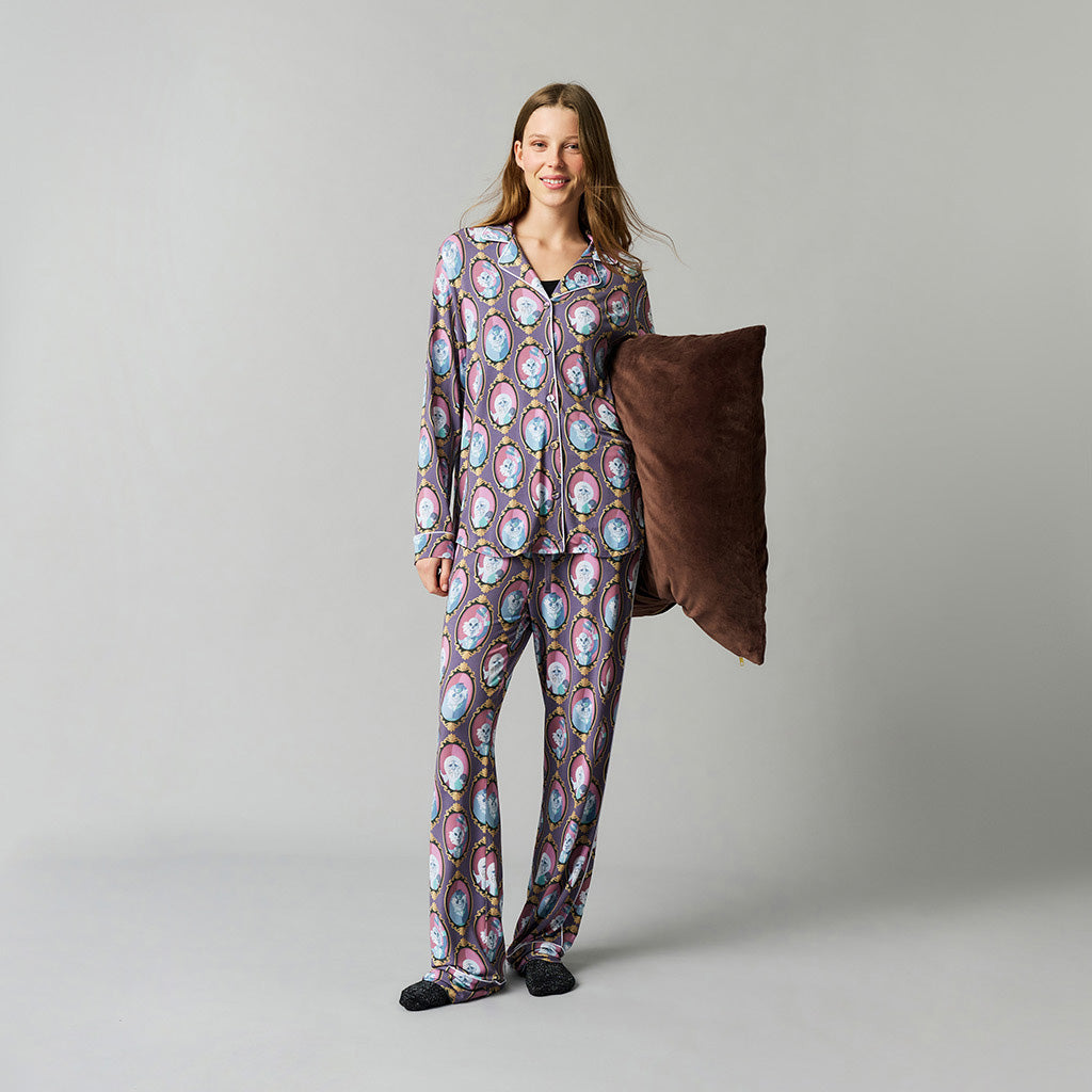 Disney Hitchhiking Ghosts Women's Luxe Pajama Pant Set