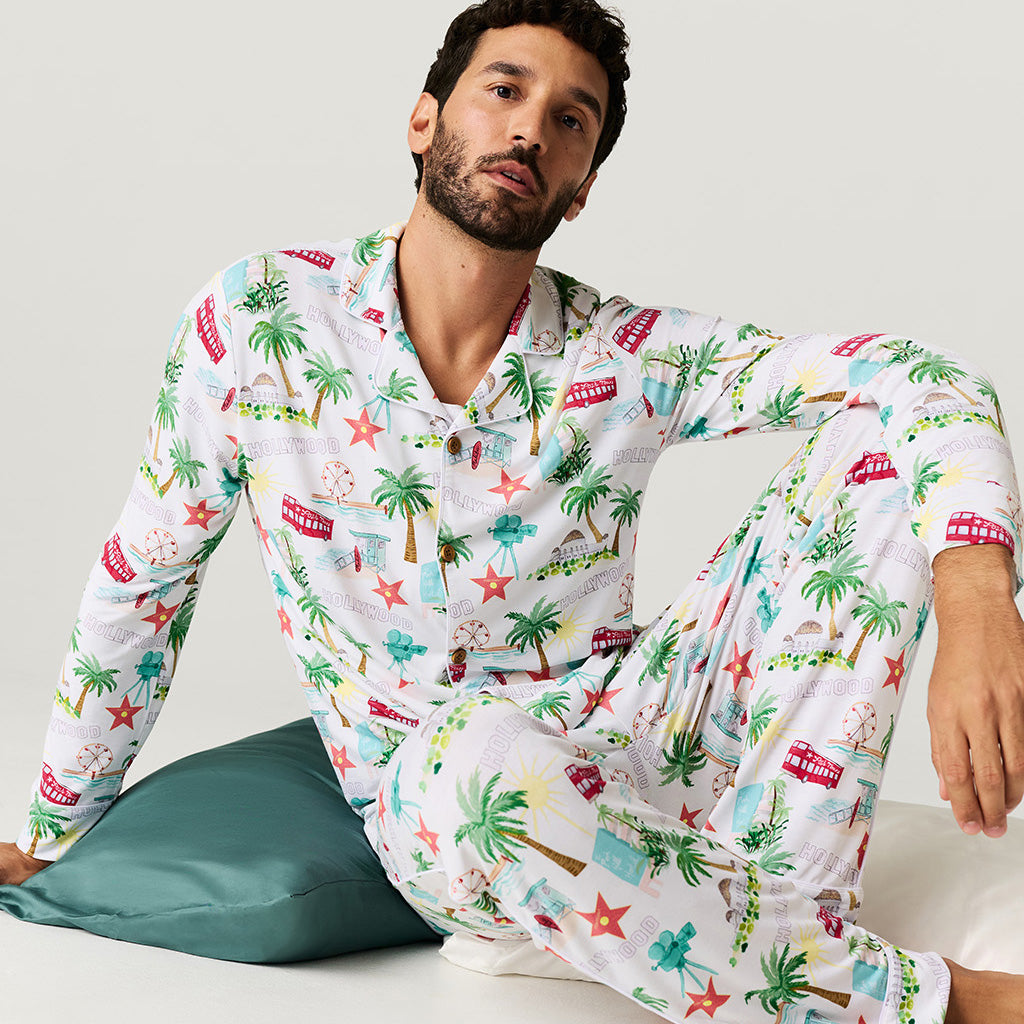 Posh Los Angeles Men's Luxe Pajama Pant Set
