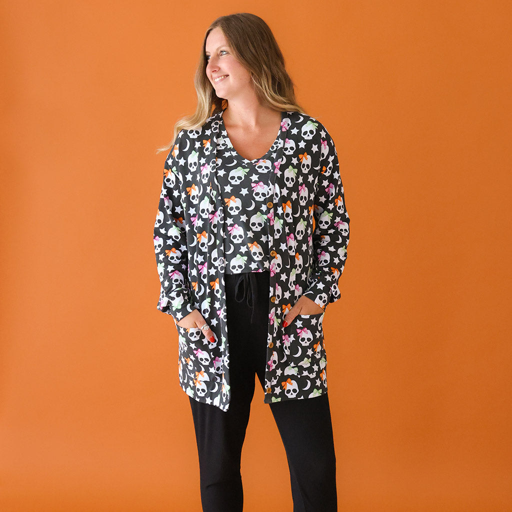 Kelly Skelly Women's French Terry Cardigan