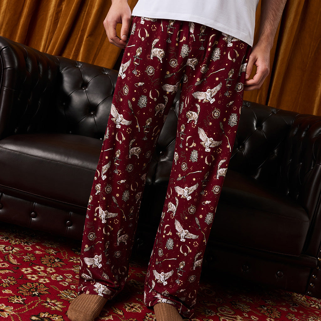 Gryffindor House Men's French Terry Relaxed Pants
