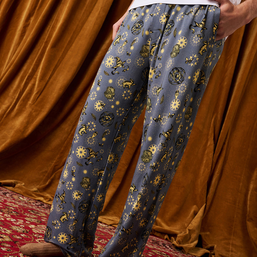 Hufflepuff House Men's French Terry Relaxed Pants