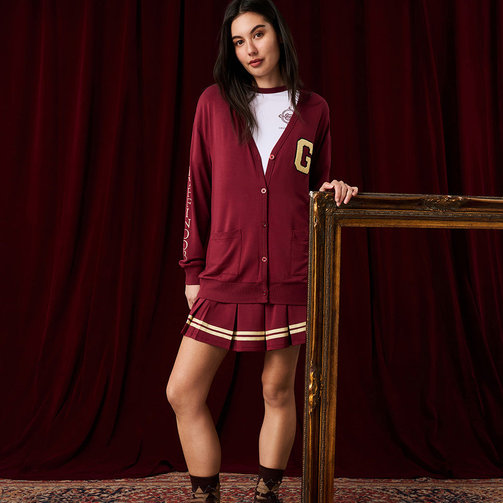 Gryffindor Varsity League Women's French Terry Varsity Cardigan