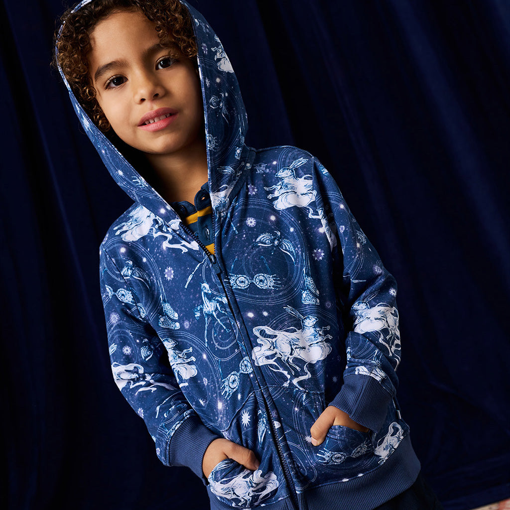 Ravenclaw House French Terry Zippered Hoodie