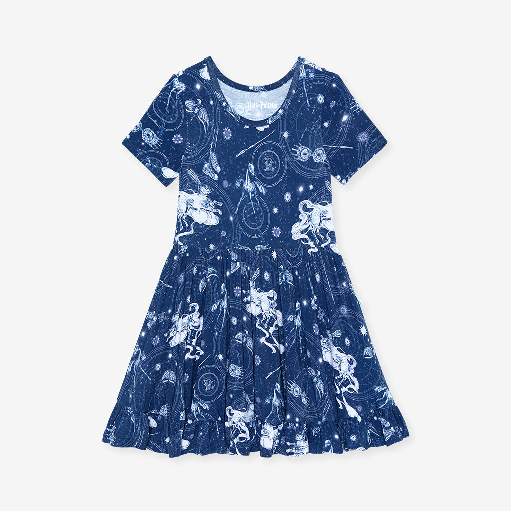 Ravenclaw House Ruffled Twirl Dress