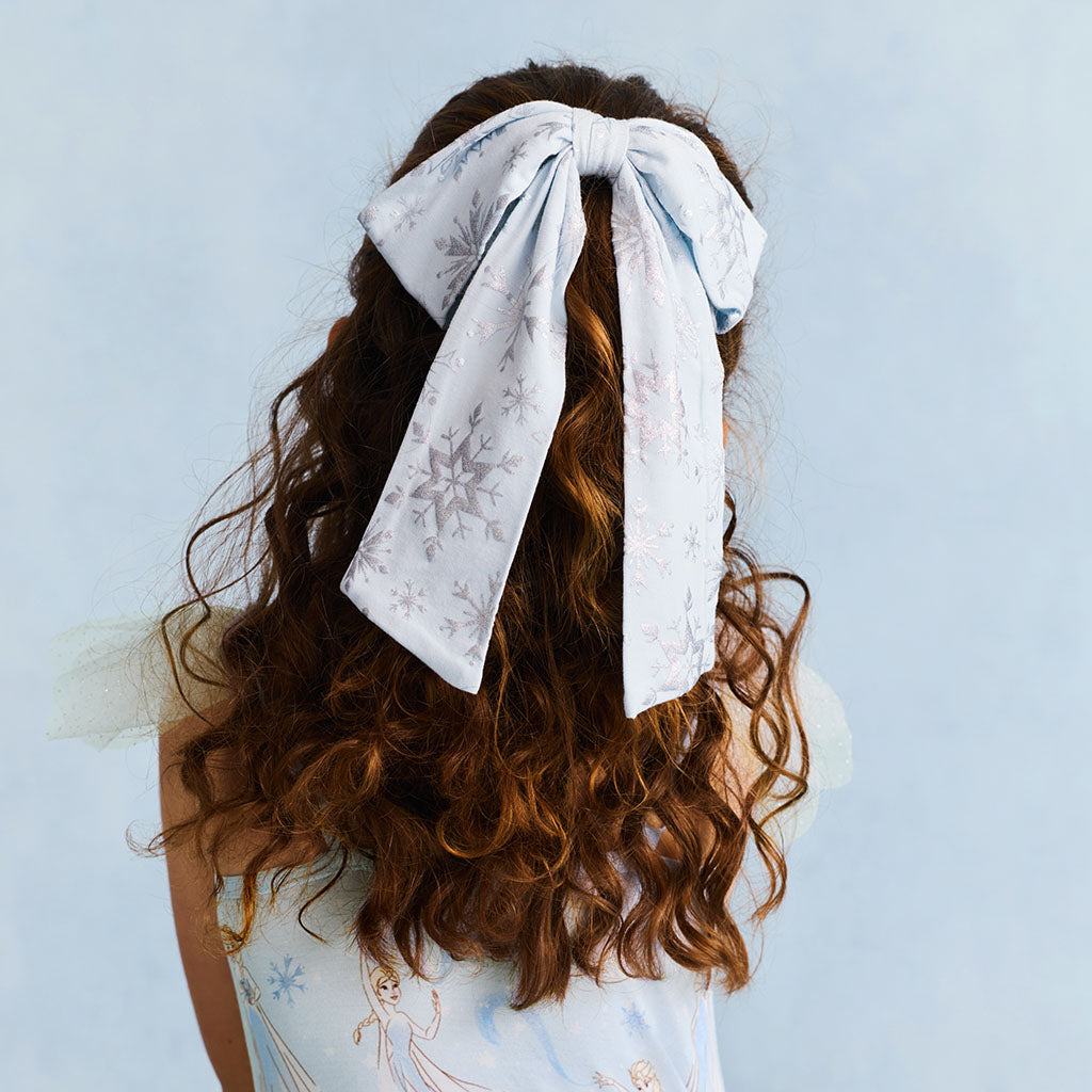 Disney Frozen Snowflakes Luxe Bow Hair Clip
