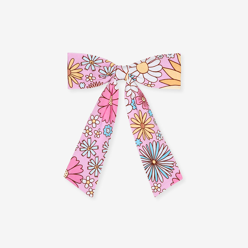 Presley Pink Luxe Bow Hair Clip