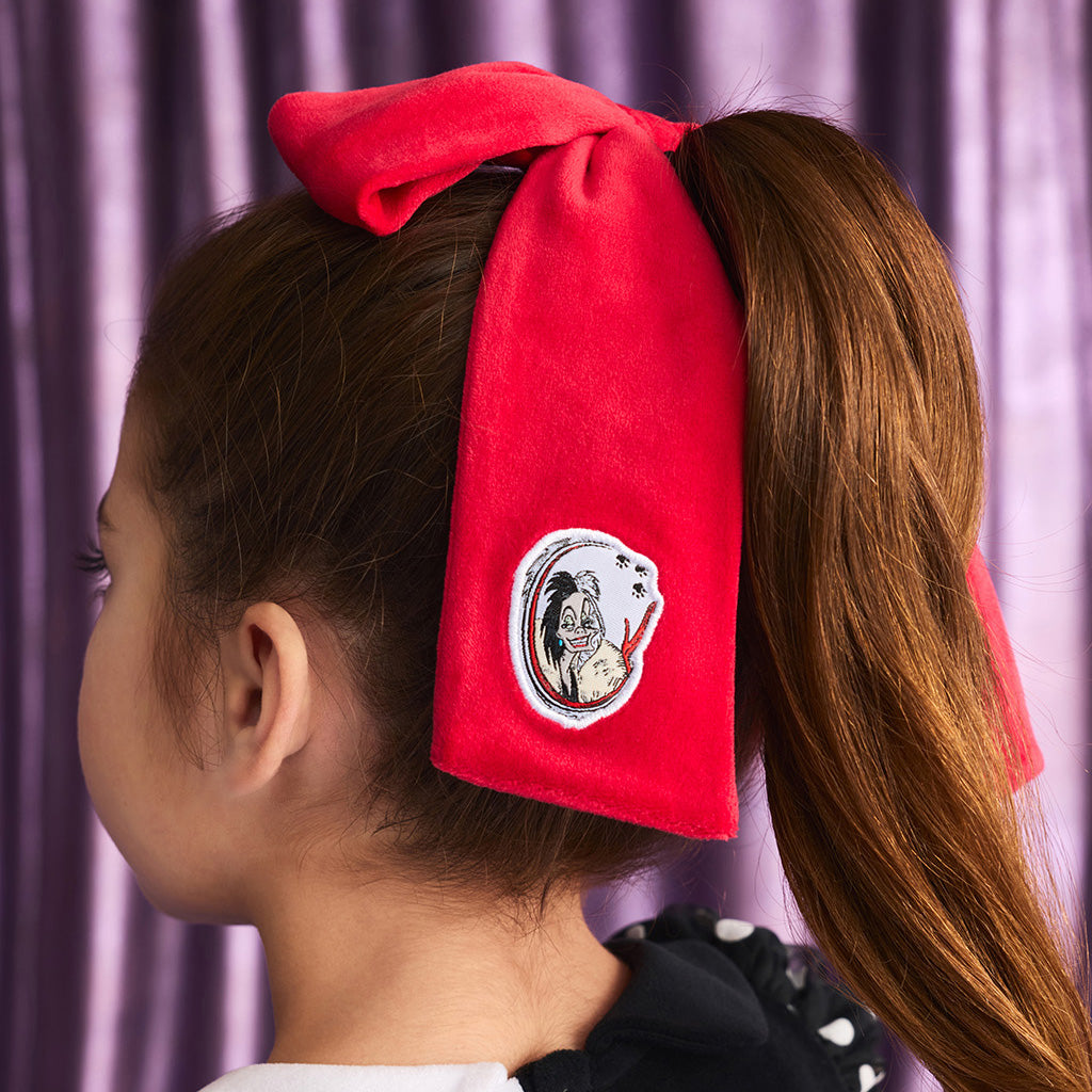 Disney Cruella Velour Luxe Bow Hair Clip