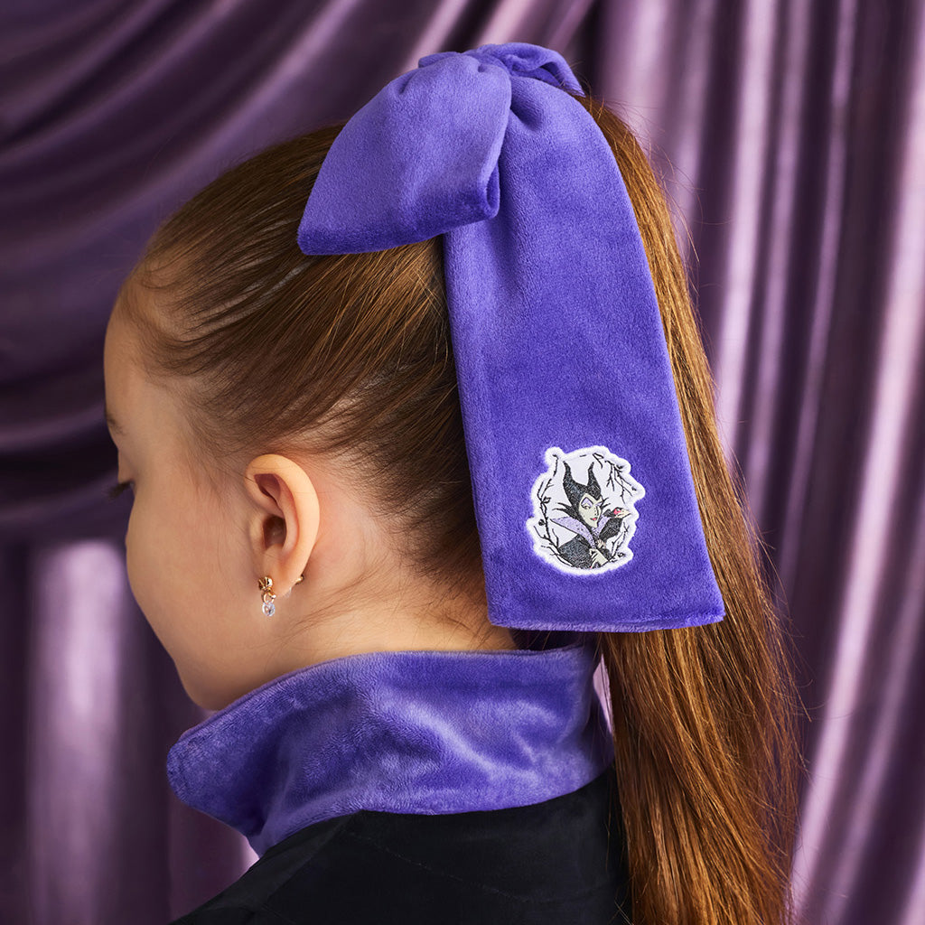 Disney Maleficent Velour Luxe Bow Hair Clip