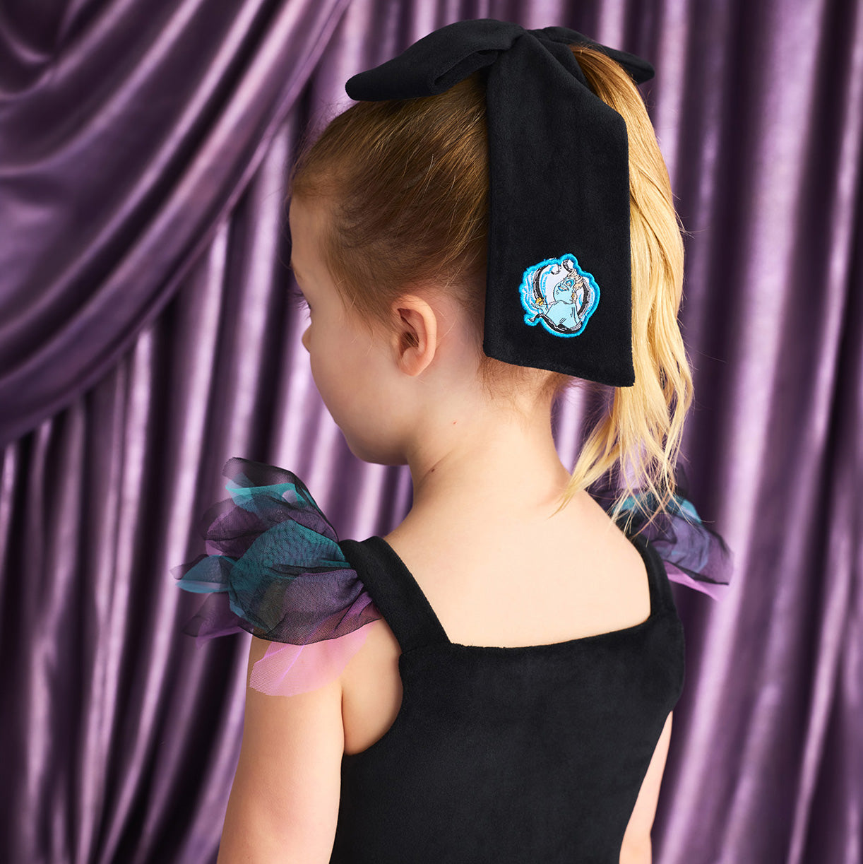 Disney Ursula Velour Luxe Bow Hair Clip
