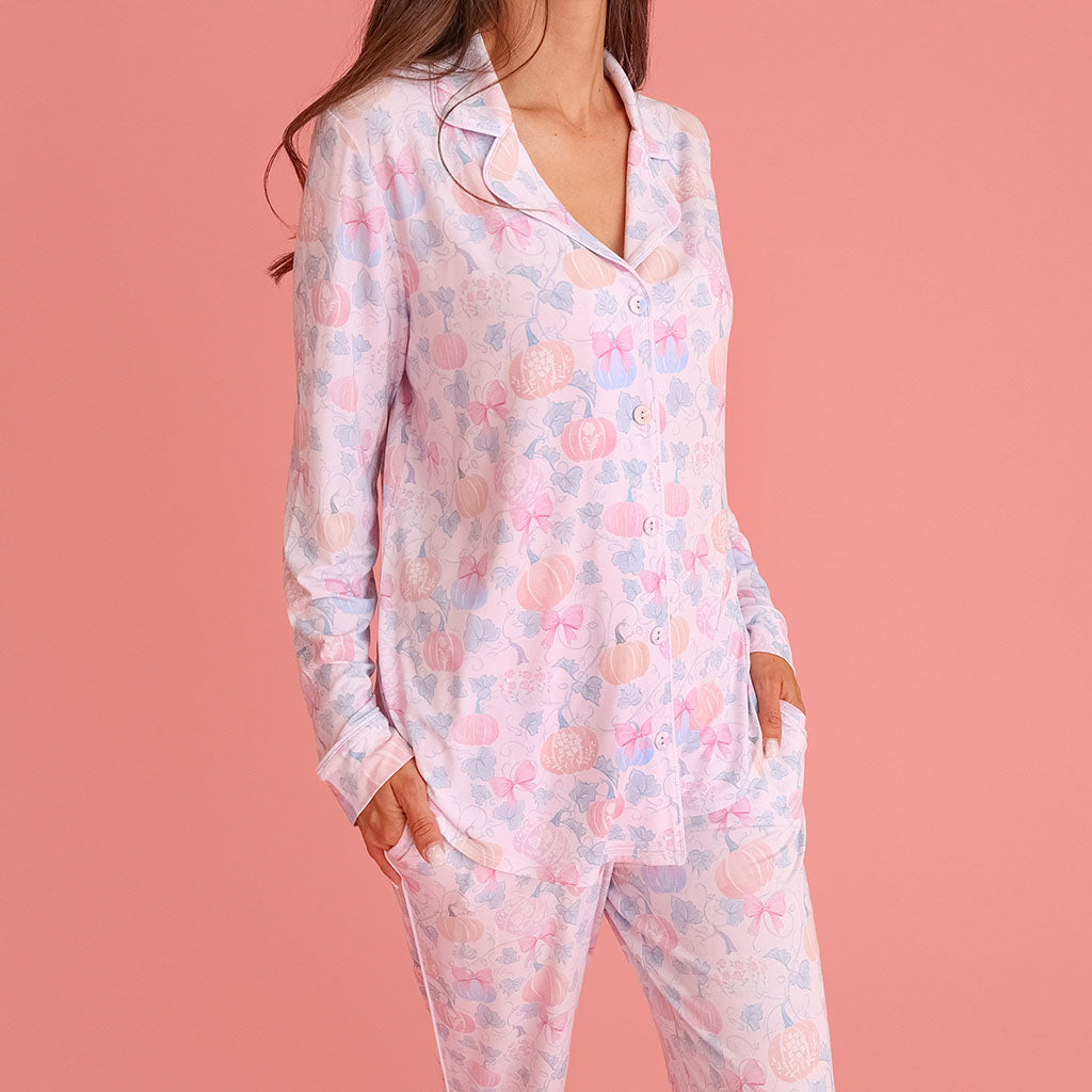 Posh Pumpkins Women's Luxe Pajama Pant Set