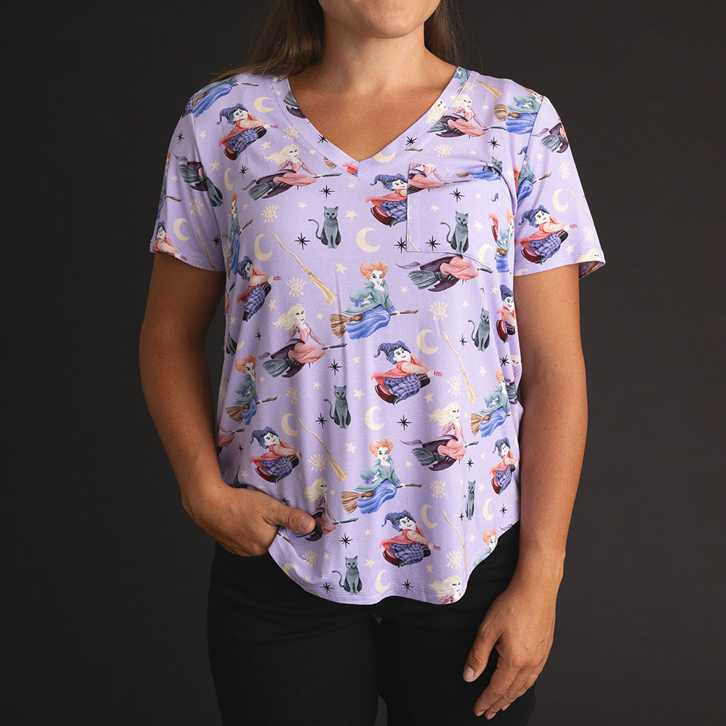 Disney Amok Amok Amok Women's V-Neck Tee
