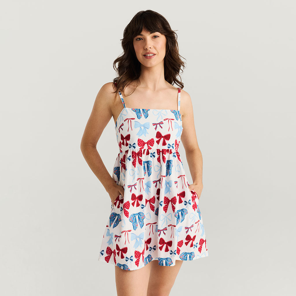 Martha Women's Bamboo Challis Mini Dress