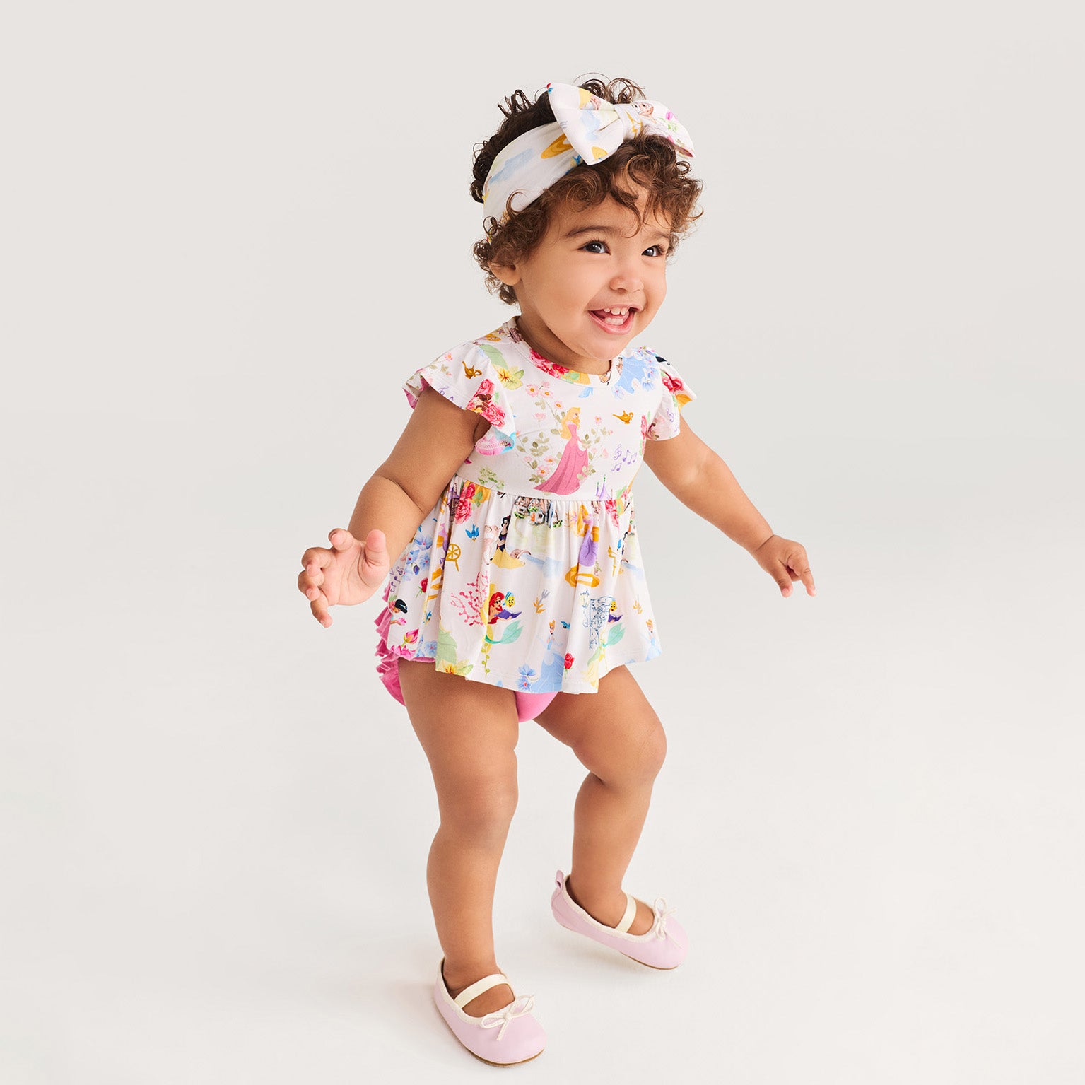 Disney Princess Ball Peplum Ruffled Bummie Set