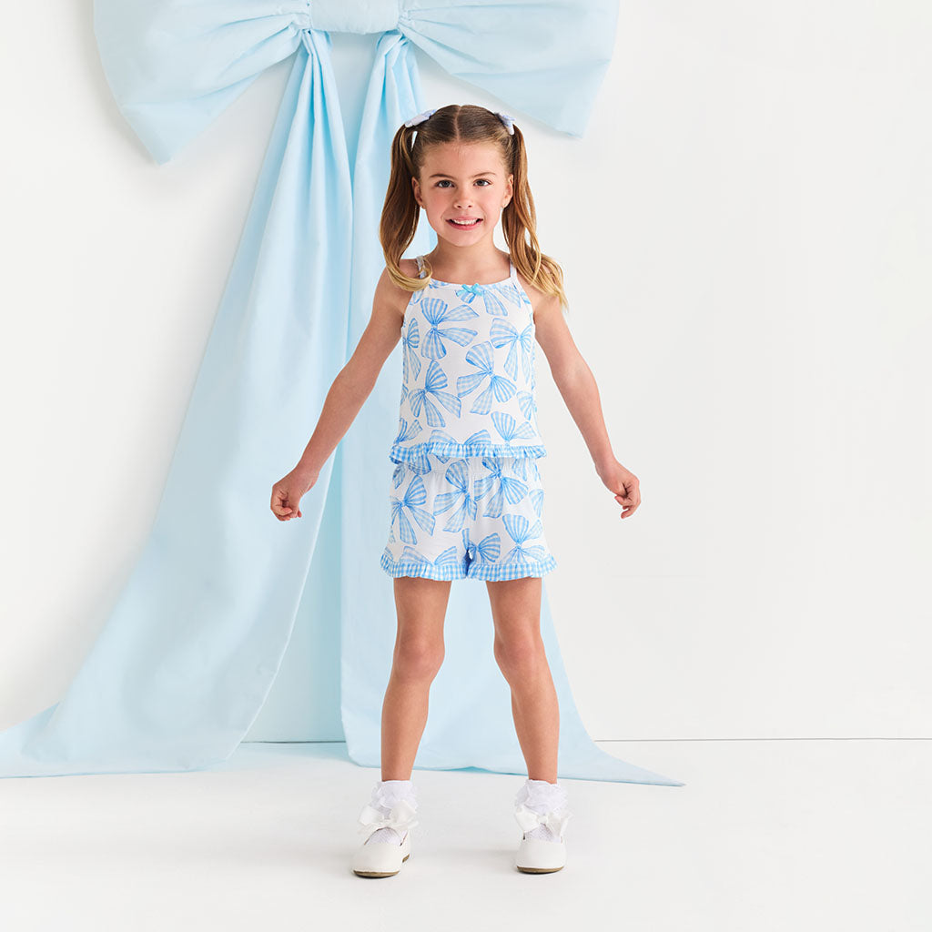 Edda Ruffled Hem Cami Short Set