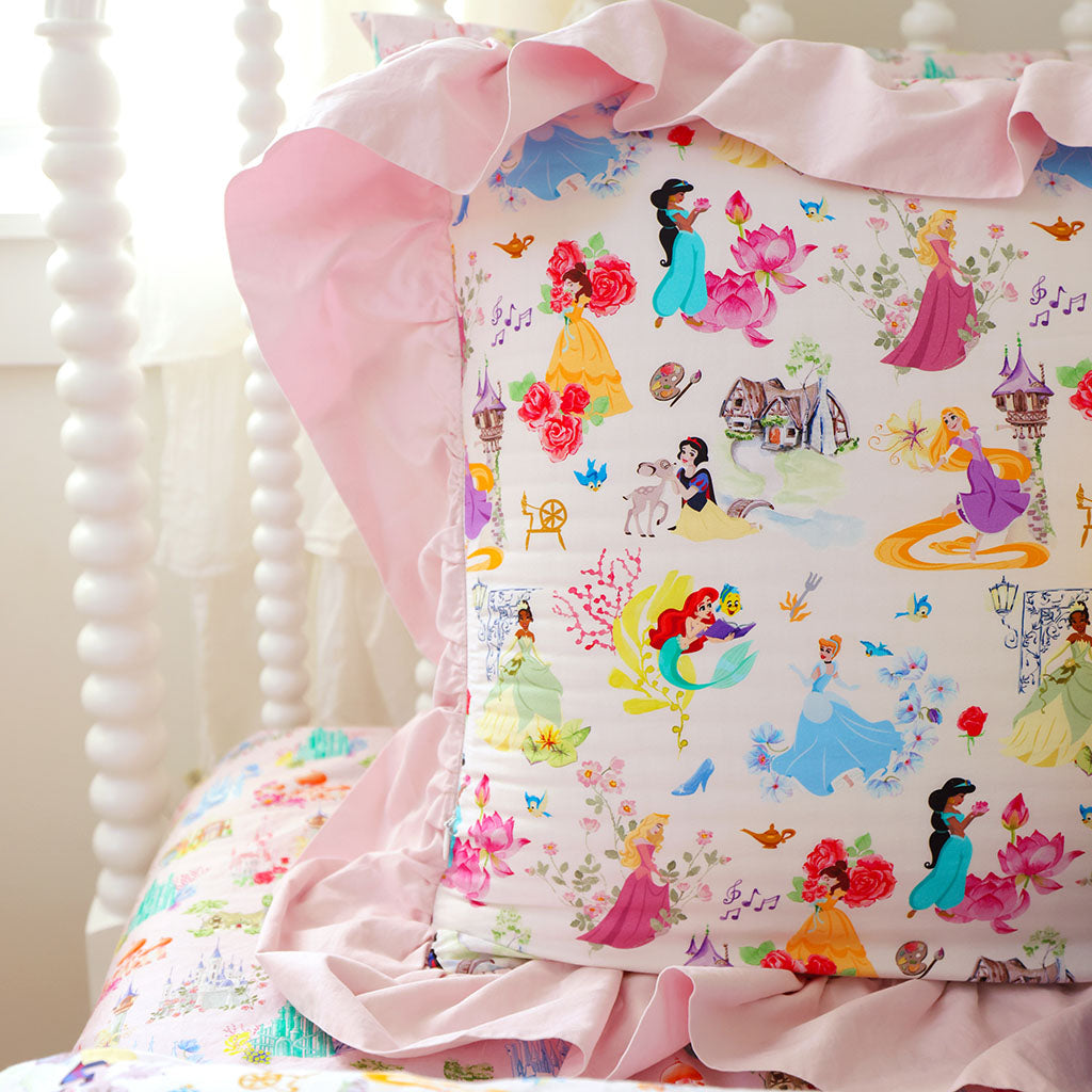 Disney Castles Ruffled Pillowcase Set