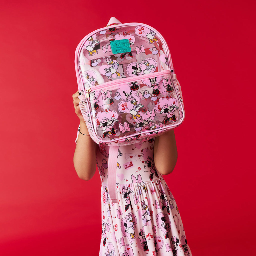 Disney Minnie & Daisy Galentine's Mini Clear Backpack