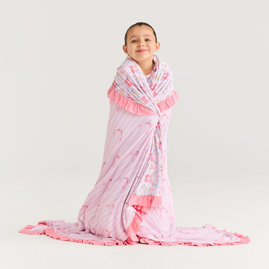 Harriet & Remi Ruffled Luxe Patoo® Blanket