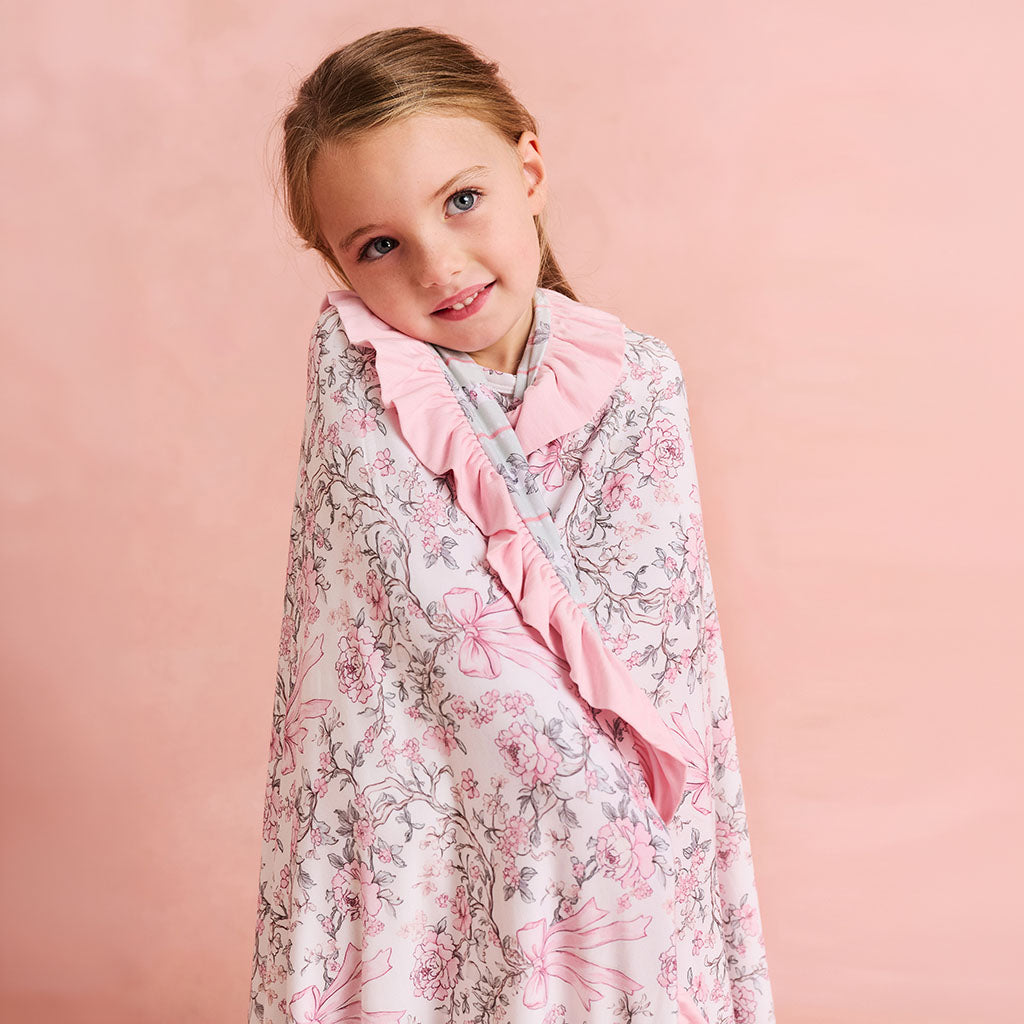 Irene & Susan Ruffled Luxe Patoo® Blanket