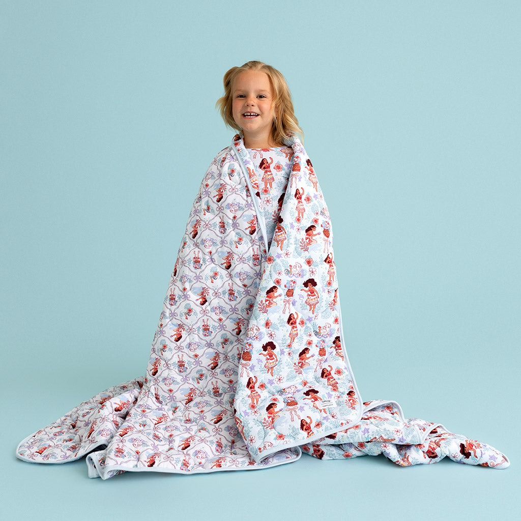 Disney Moana & Pua & Posh Moana Reversible Quilted Patoo® Blanket