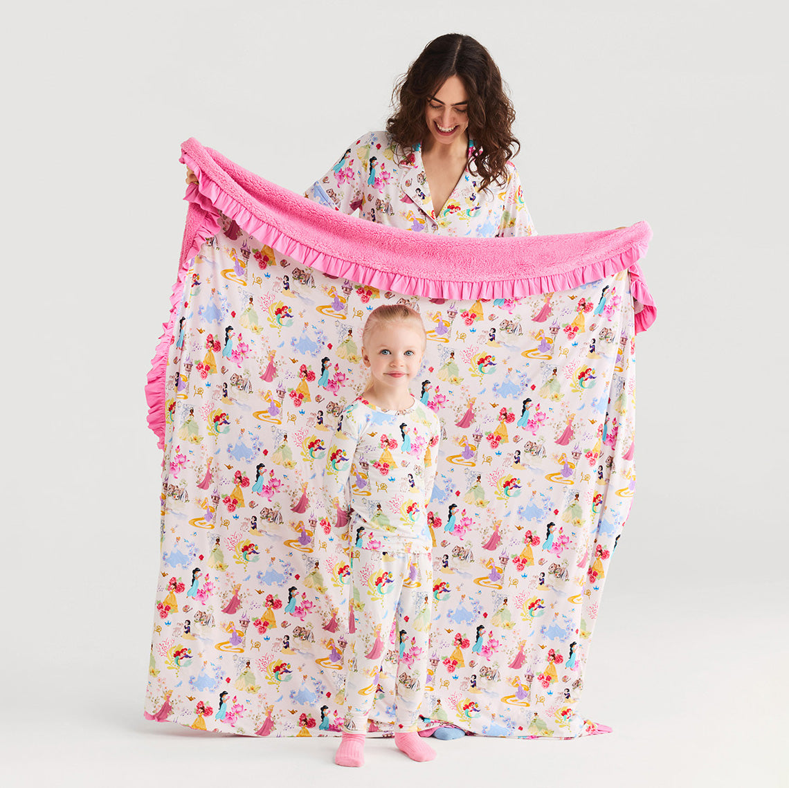 Disney Princess Ball Ruffled Luxe Plush Patoo® Blanket