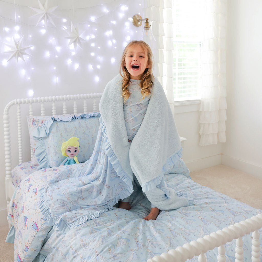 Disney Let It Go Ruffled Luxe Plush Patoo® Blanket