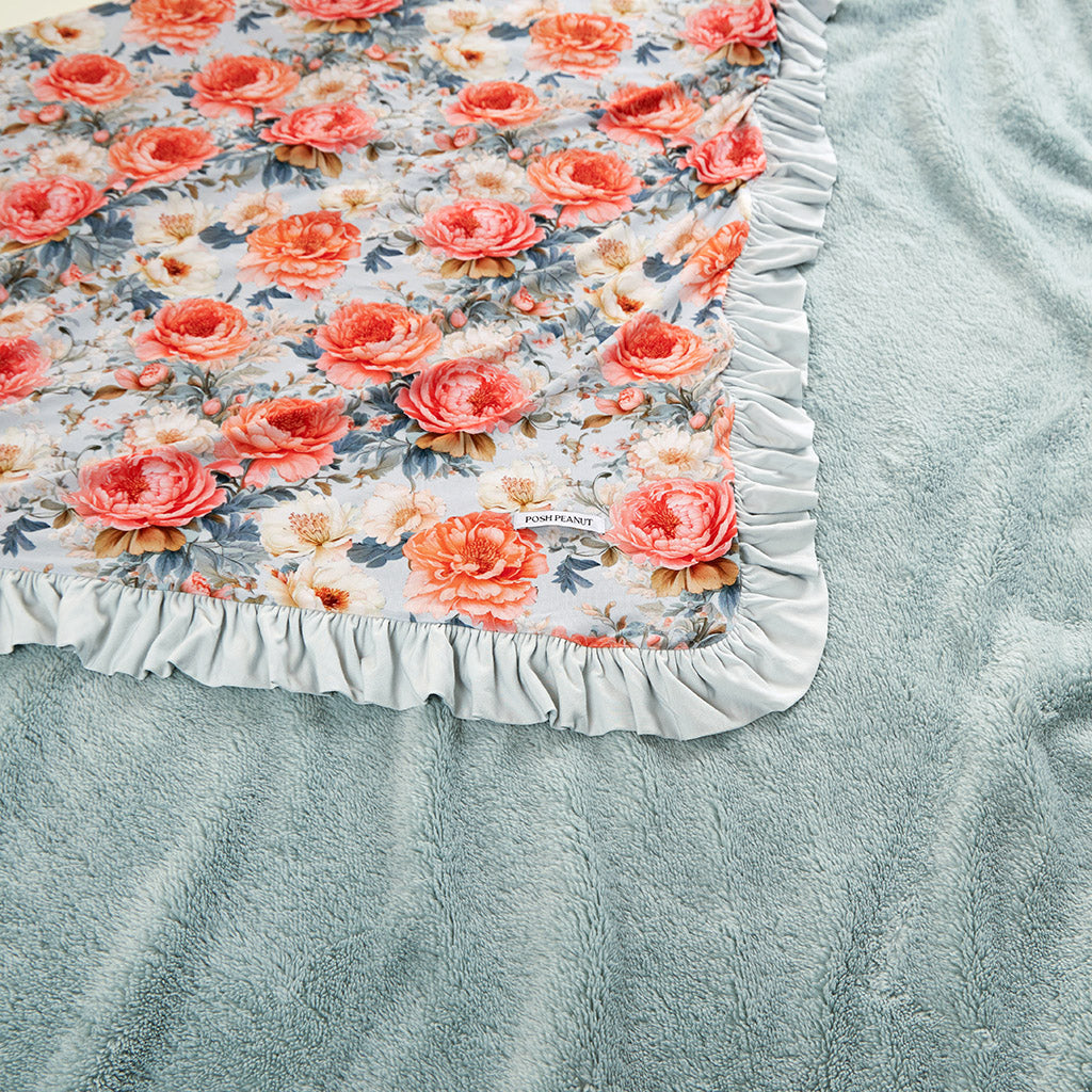 Mary Lou Ruffled Luxe Plush Patoo® Blanket