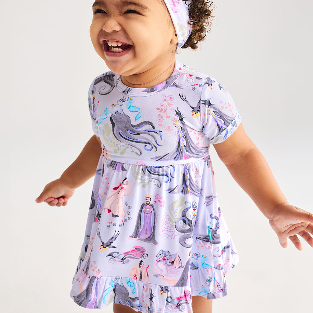Disney Villains Ruffled Twirl Bodysuit Dress