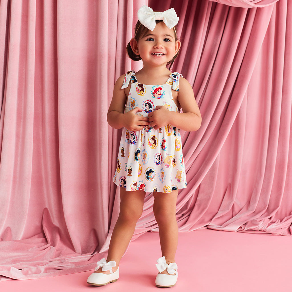 Disney Princess Portraits Bow Babydoll Bodysuit Dress