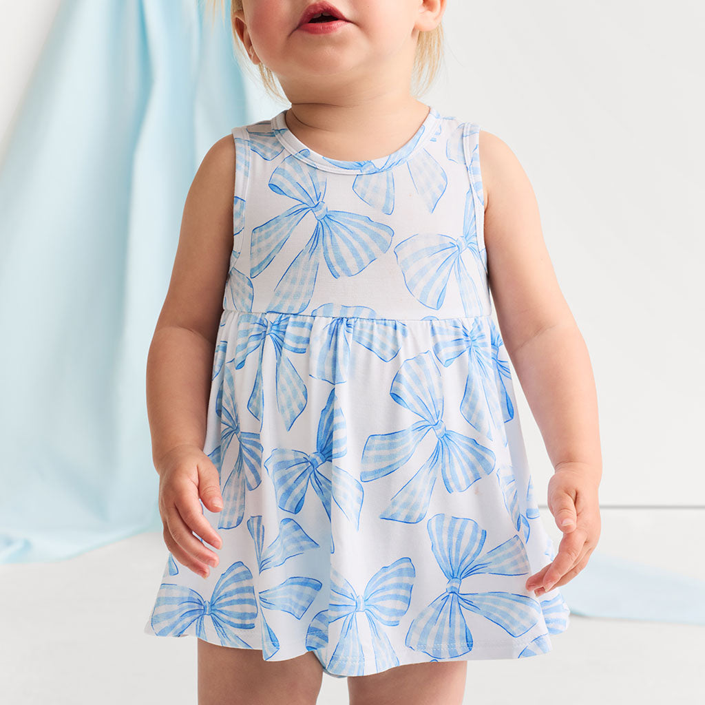 Edda Bow Back Bodysuit Dress