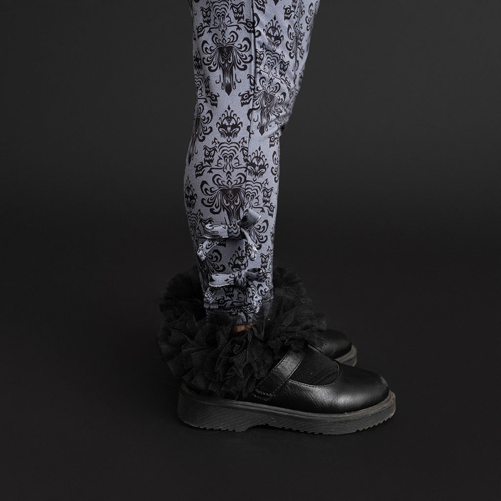 Disney The Haunted Mansion Wallpaper Bow Leggings