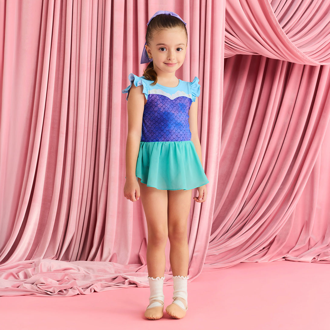 Disney's The Little Mermaid Magical Mermaid Twirl Skirt Leotard
