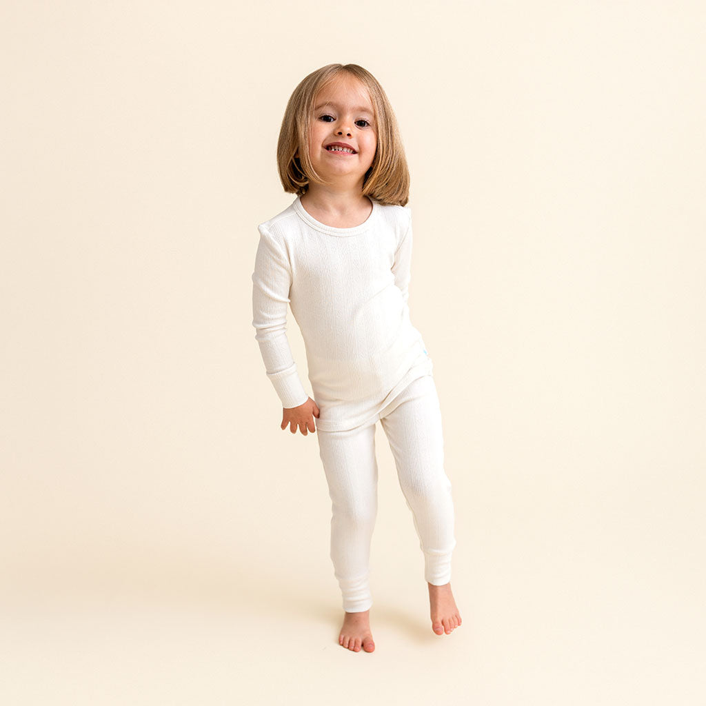 Vanilla Pointelle Pajama Set
