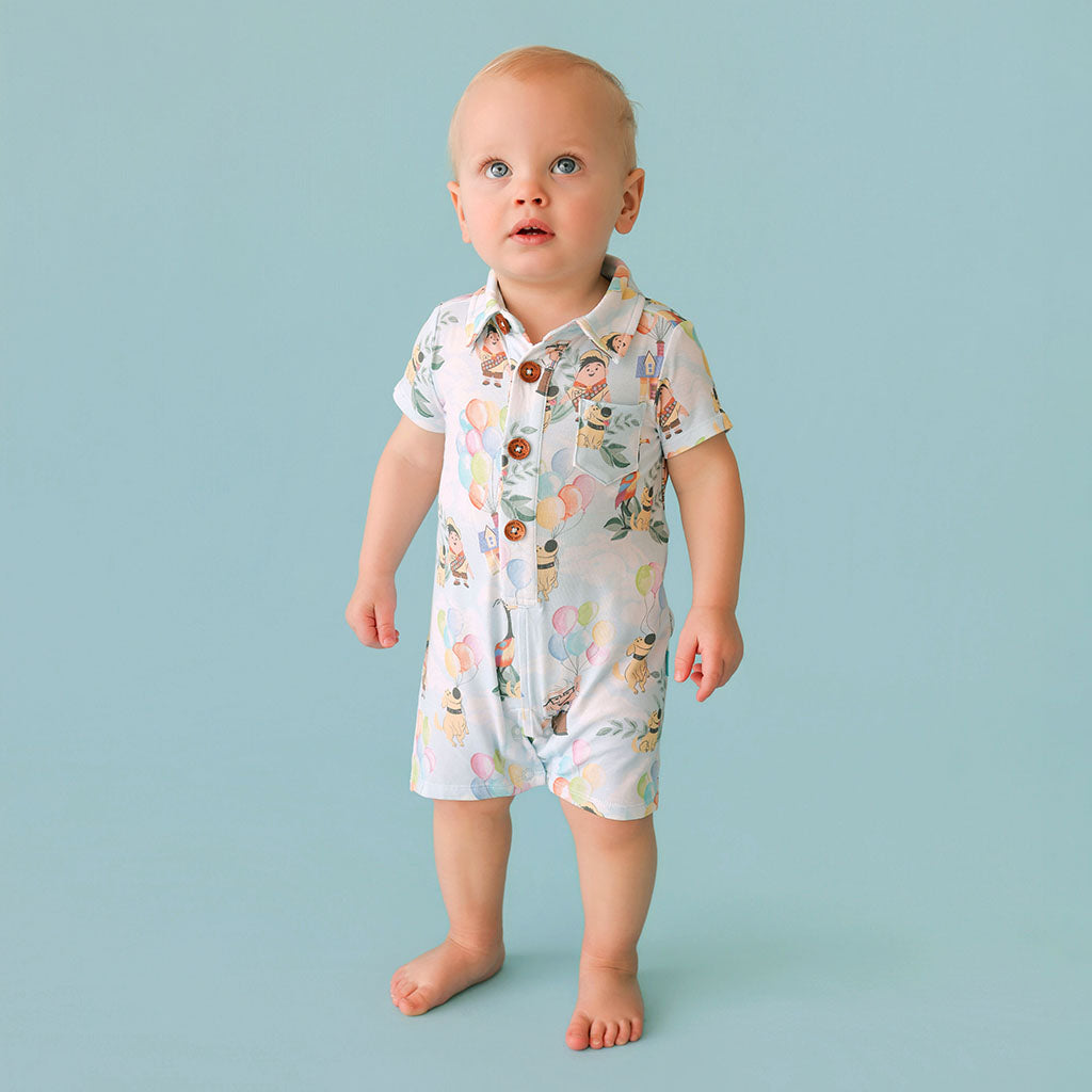 Disney Pixar’s Up Collared Henley Shortall