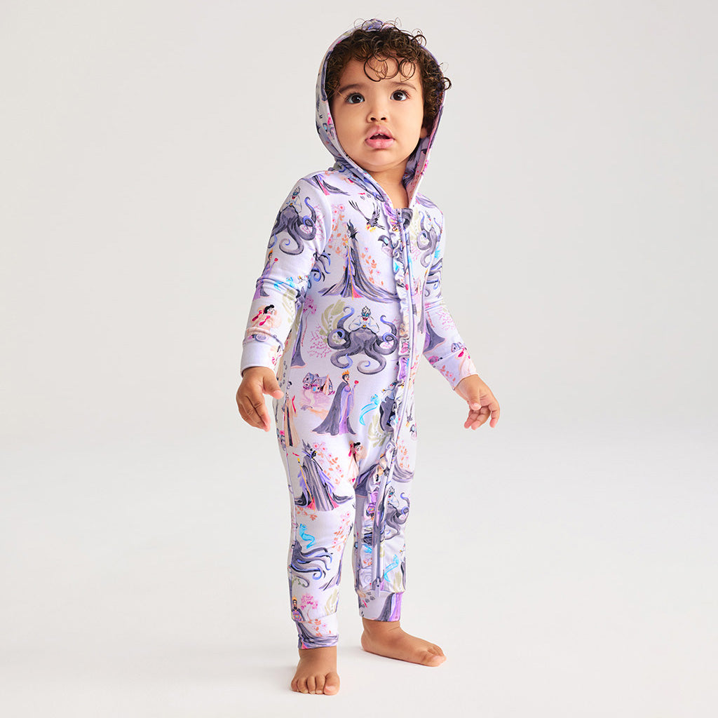 Disney Villains French Terry Hooded Ruffled Romper