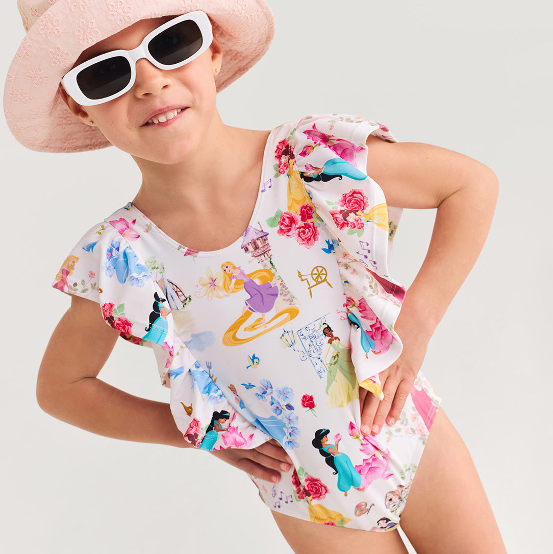 Disney Princess Ball Flutter Sleeve One Piece Swimsuit