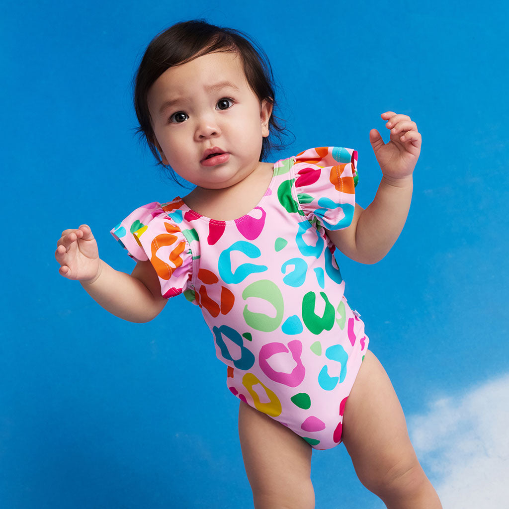 Luella Flutter Sleeve One Piece Swimsuit