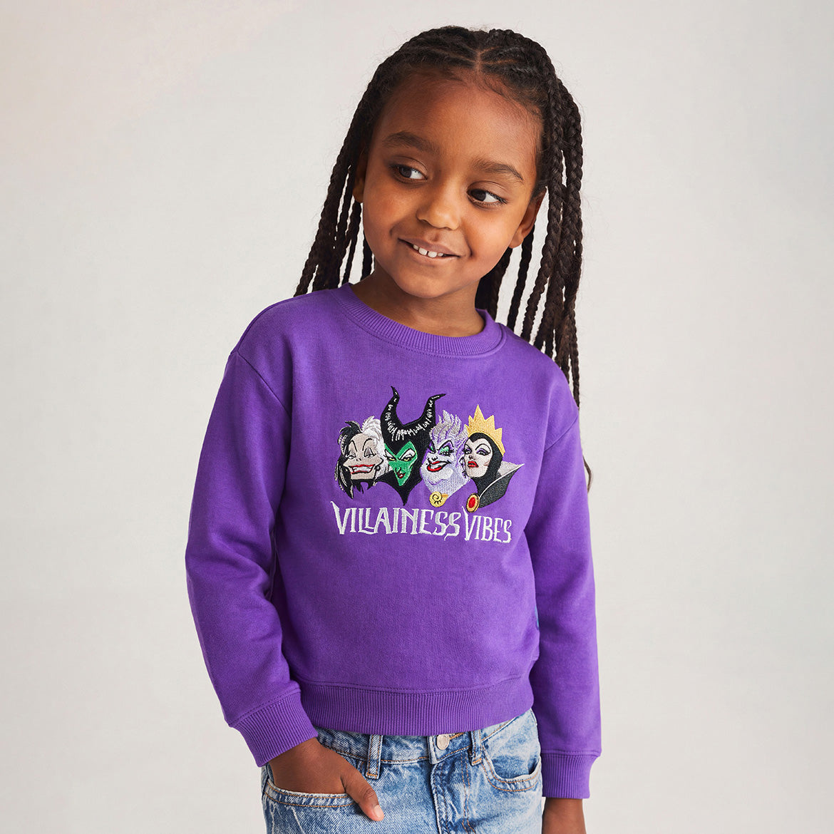 Disney Villainess Vibes Fleece Pullover Sweatshirt