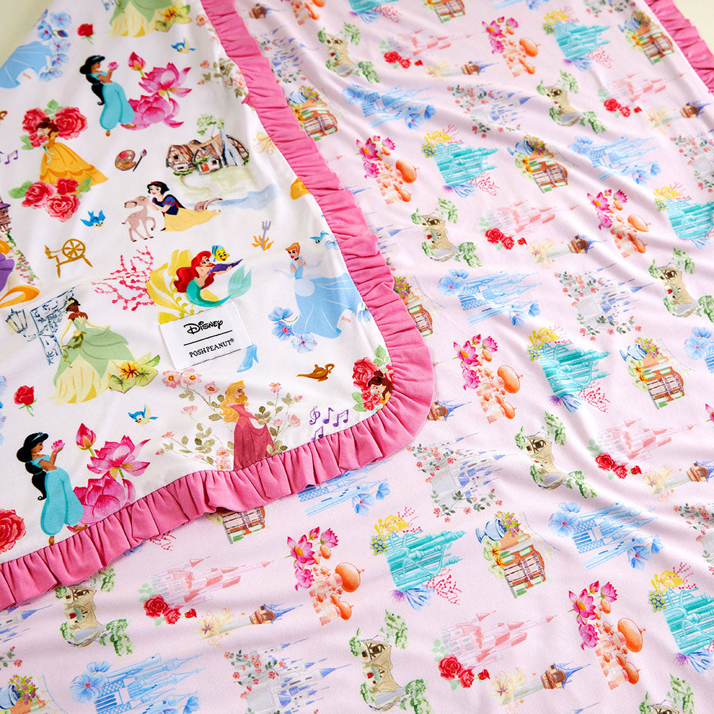 Disney Princess Ball & Castles Ruffled Luxette Patoo® Blanket