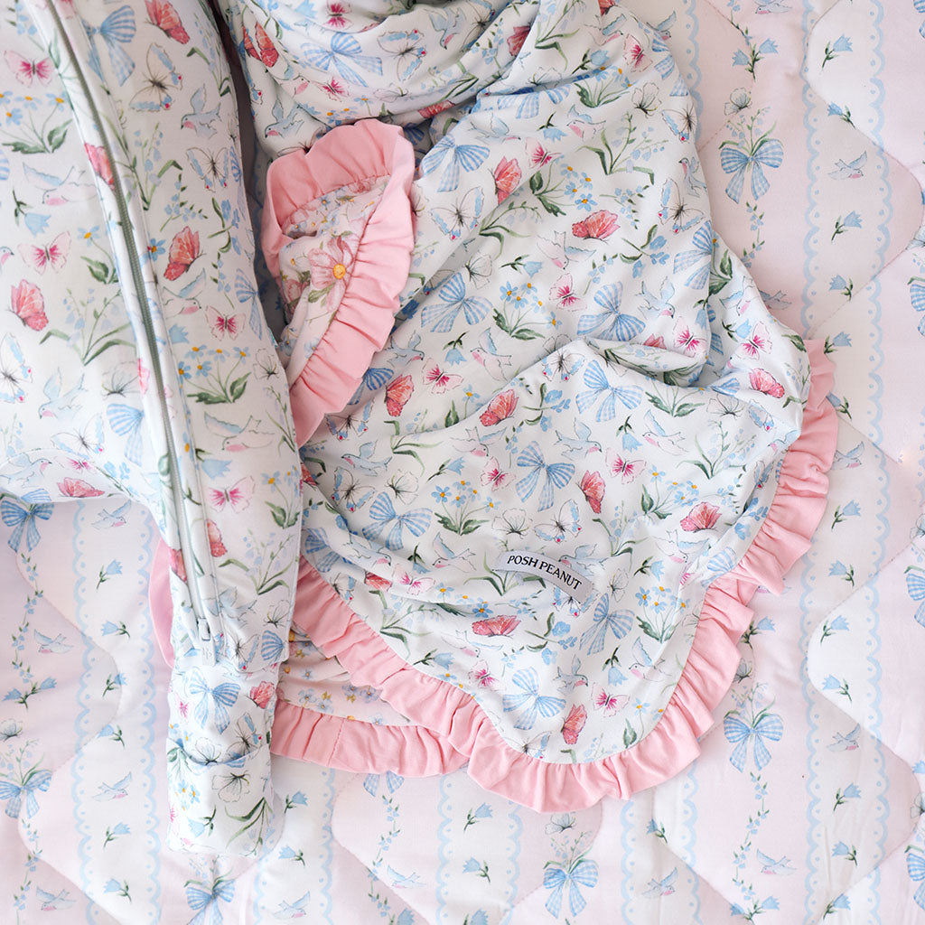 Gail & Jillian Ruffled Luxette Patoo® Blanket