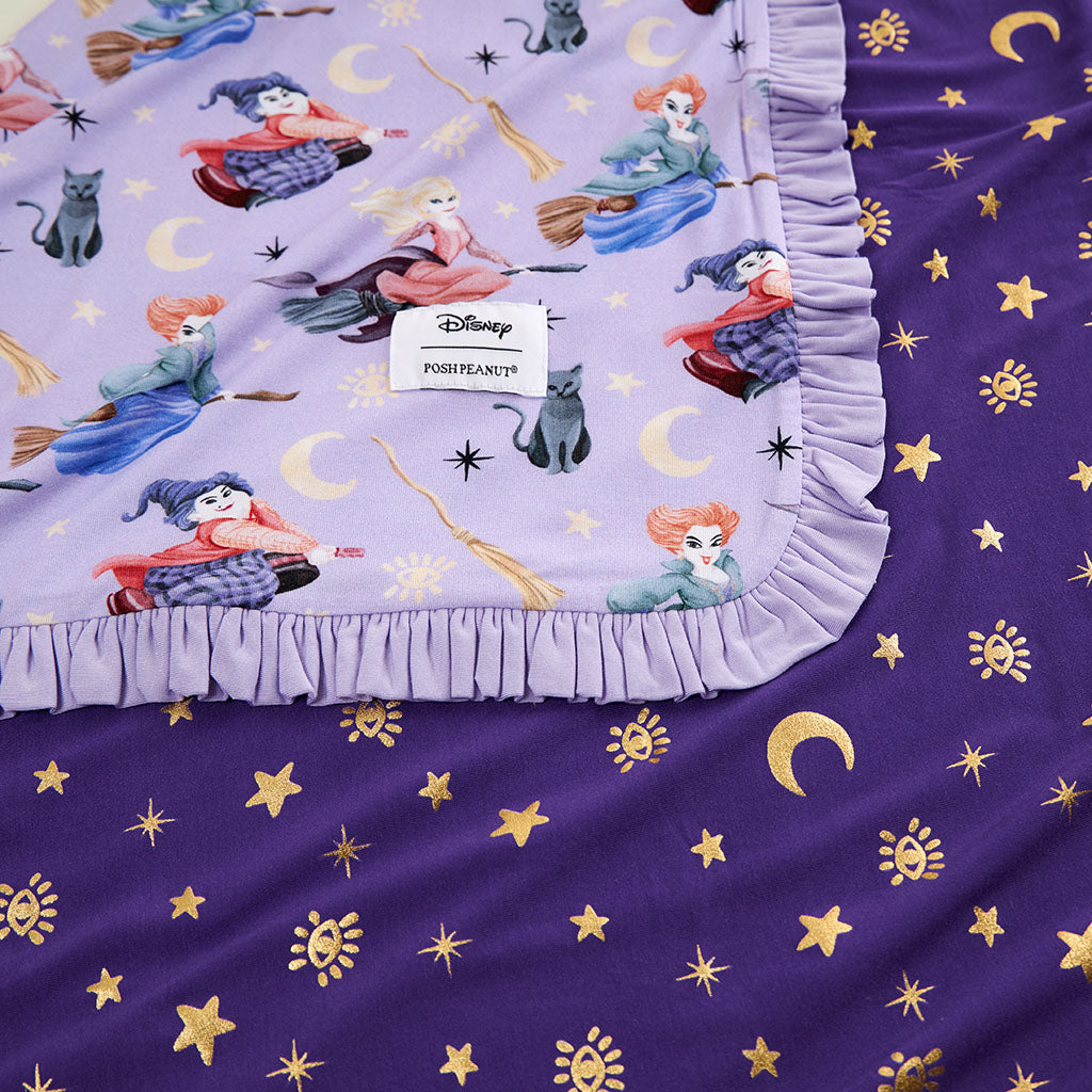 Disney Amok Amok Amok & Hocus Pocus Magic Ruffled Luxette Patoo® Blanket