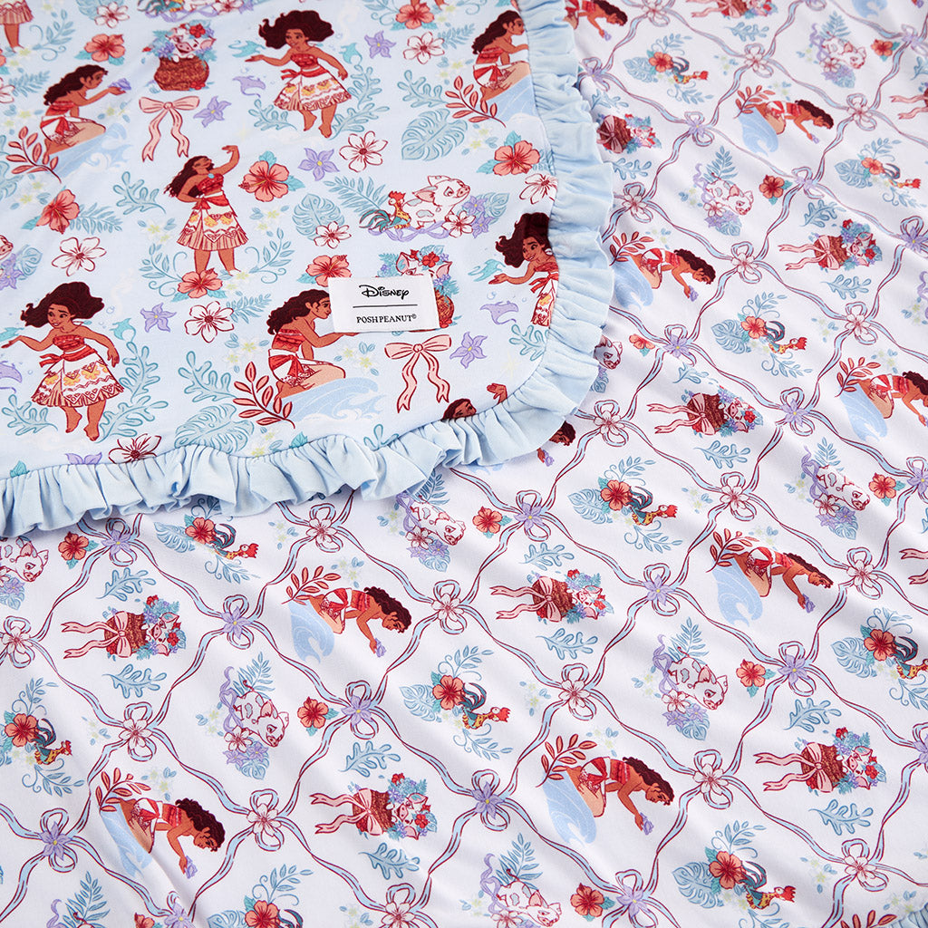 Disney Moana & Pua & Posh Moana Ruffled Luxette Patoo® Blanket