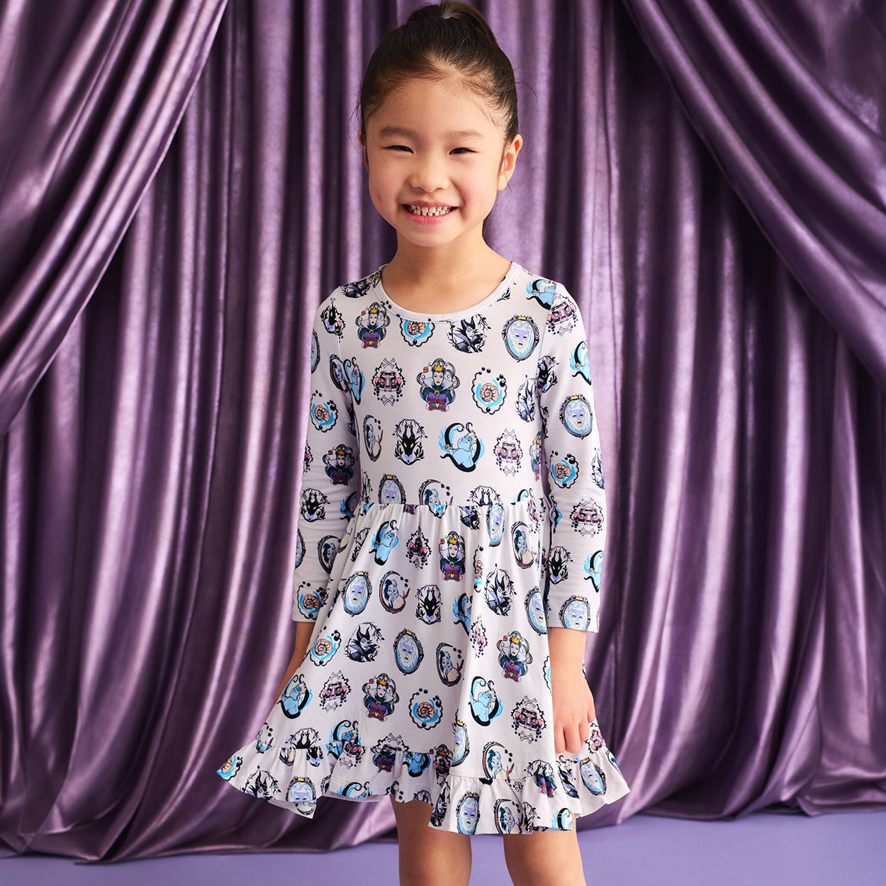 Disney Villain Portraits Ruffled Twirl Dress