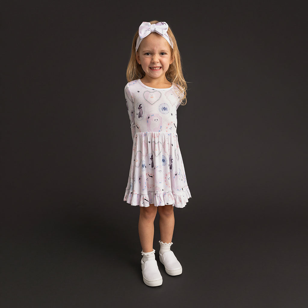 Posh Spooks Ruffled Twirl Dress