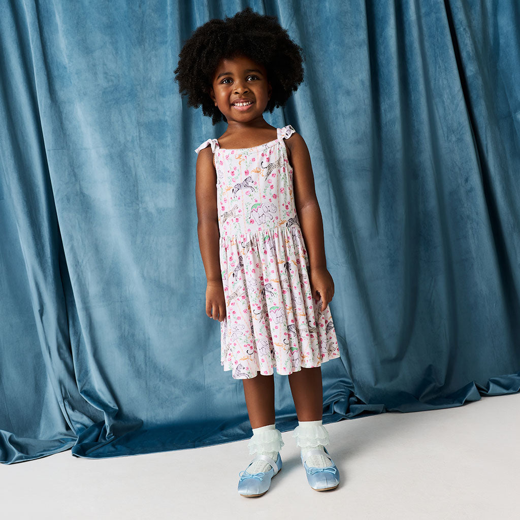 Lyra Ruffled Picot Twirl Dress