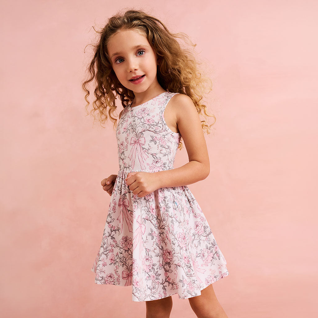 Irene Bow Back Twirl Dress