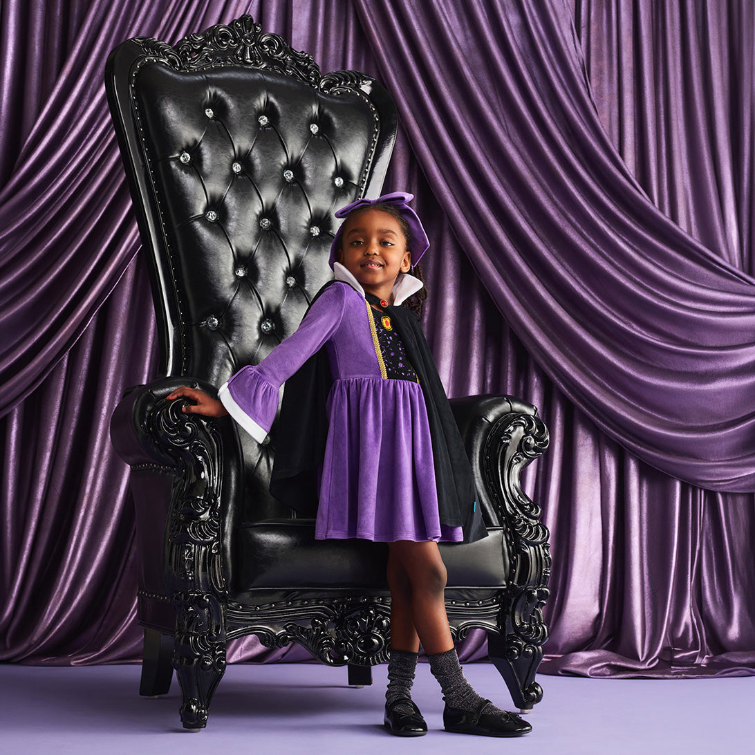 Disney The Queen Velour Dress Cape Set