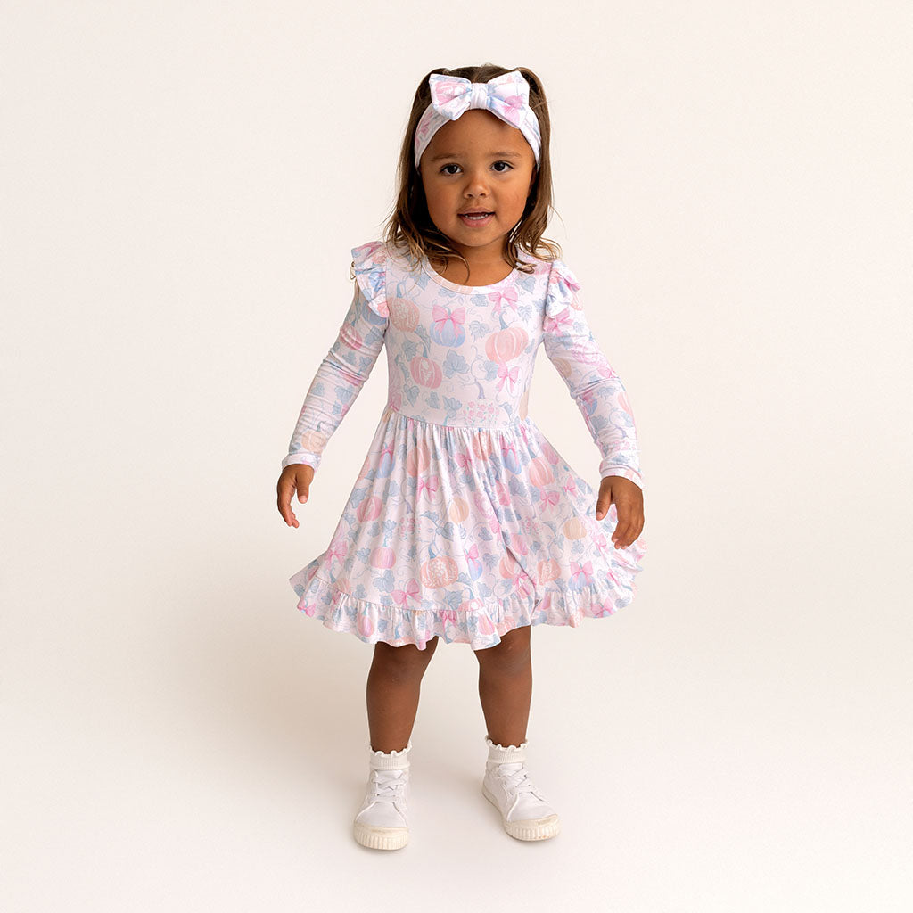 Posh Pumpkins Ruffled Twirl Dress