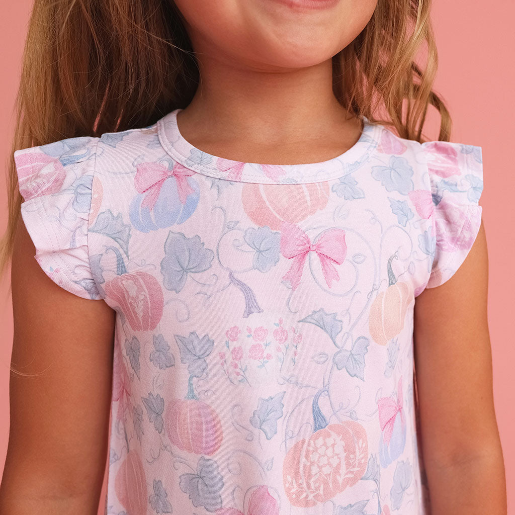 Posh Pumpkins Ruffled Tee