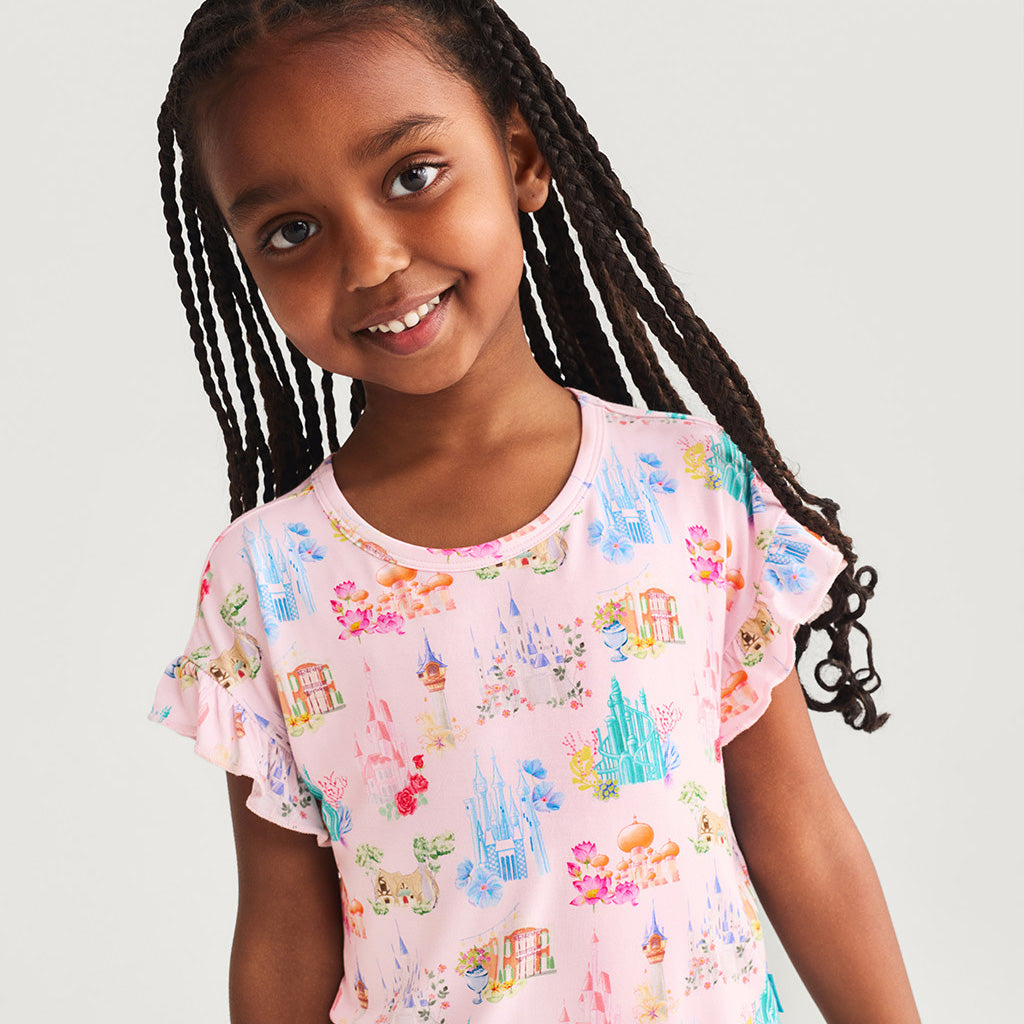Disney Castles Ruffled Boxy Tee